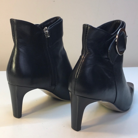 Willi Smith Black Leather Bootie Sz 6.5 Never Worn - Picture 4 of 16